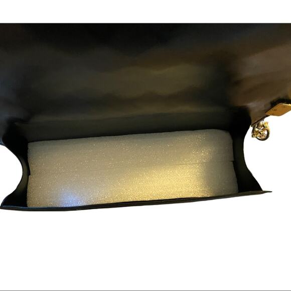 Emperia Black Quilted Flap Jelly Vegan Purse - Picture 6 of 6